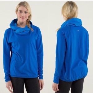 Lululemon royal blue cowl neck pullover